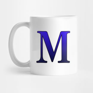 Blue Roman Numeral 1000 M Mug